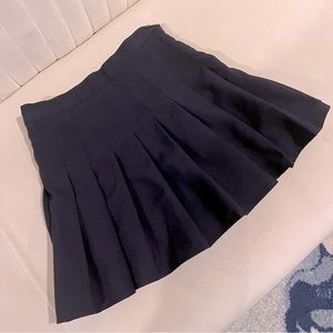 Navy Tennis Skirt with Shorts (High waisted miniskirt skirt)